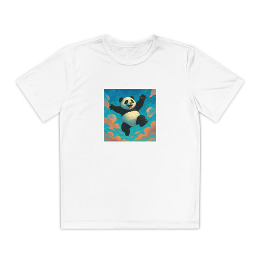 Youth Panda T-Shirt - Whimsical Cotton Tee for Kids, Perfect Gift for Birthdays, Cute Animal Shirt, Playful Casual Wear