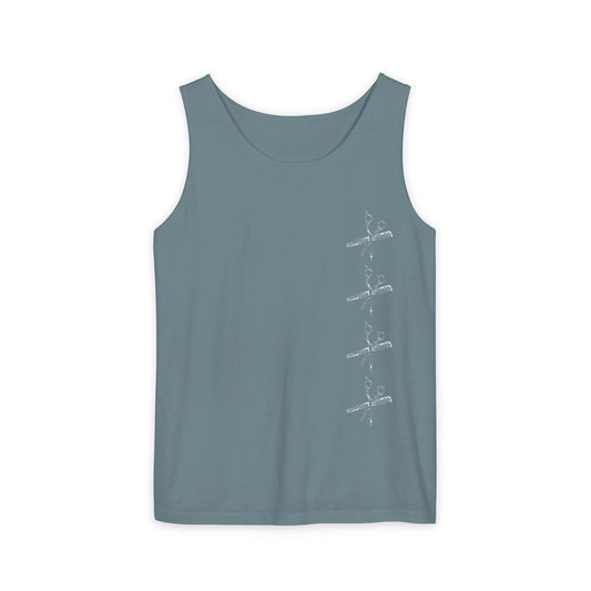 Scissors on the Side Unisex Garment-Dyed Tank Top