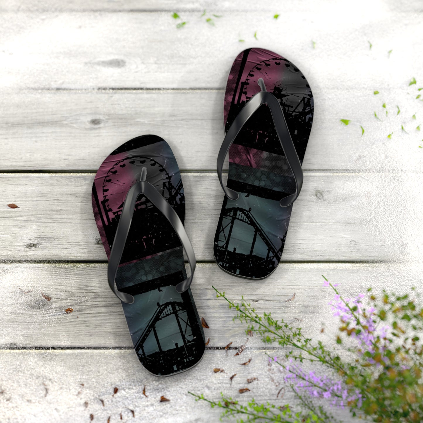 Amusement Park Flip Flops
