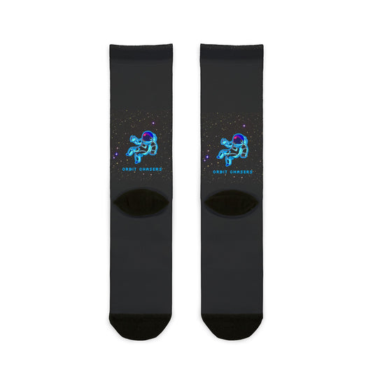 Astronaut Sublimation Crew Socks | Galaxy Vibe | Perfect Gift for Space Lovers | Fun Fashion Socks | Unique Dress Socks