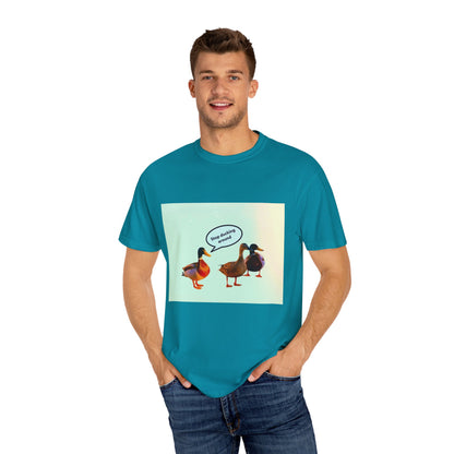 Quirky Duck Conversation T-shirt, Fun Graphic Tee