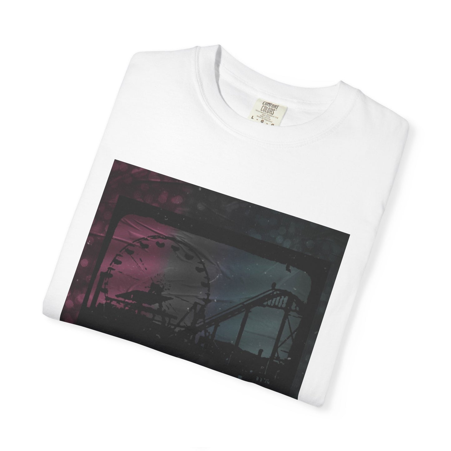 Vintage-Inspired T-shirt with Amusement Park Design, Casual Tee for Theme Park Lovers, Gift for Friends, Summer Wear, Unisex Graphic Shirt