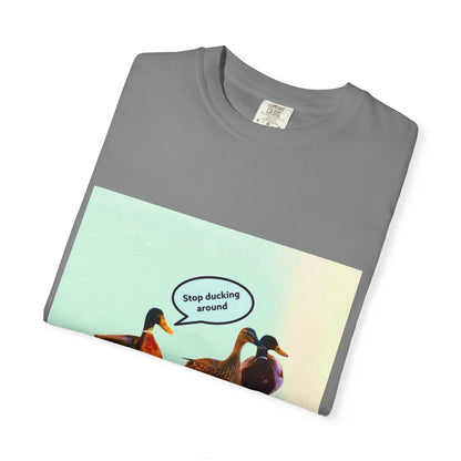 Quirky Duck Conversation T-shirt, Fun Graphic Tee