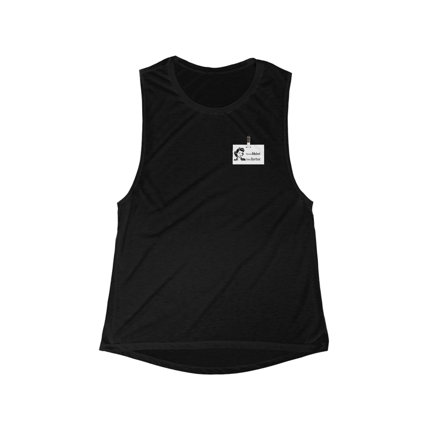 Mabel the Barber Badge Women's Flowy Muscle Tank, Casual