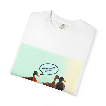 Quirky Duck Conversation T-shirt, Fun Graphic Tee