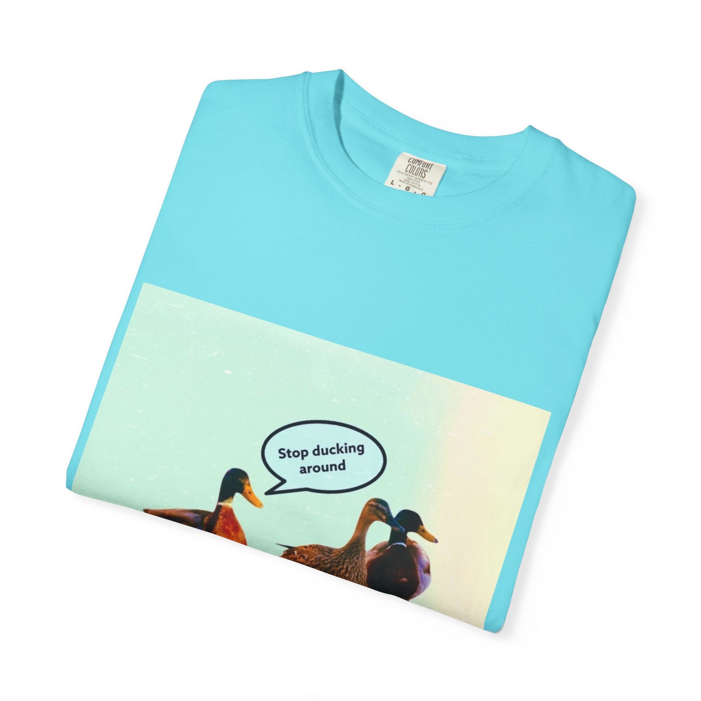 Quirky Duck Conversation T-shirt, Fun Graphic Tee