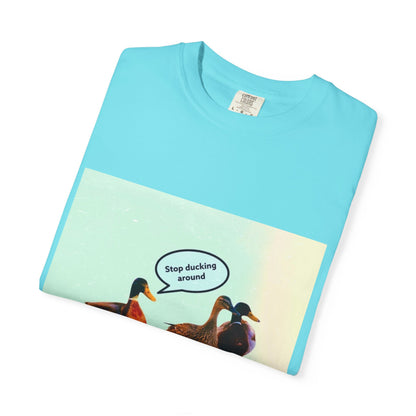 Quirky Duck Conversation T-shirt, Fun Graphic Tee