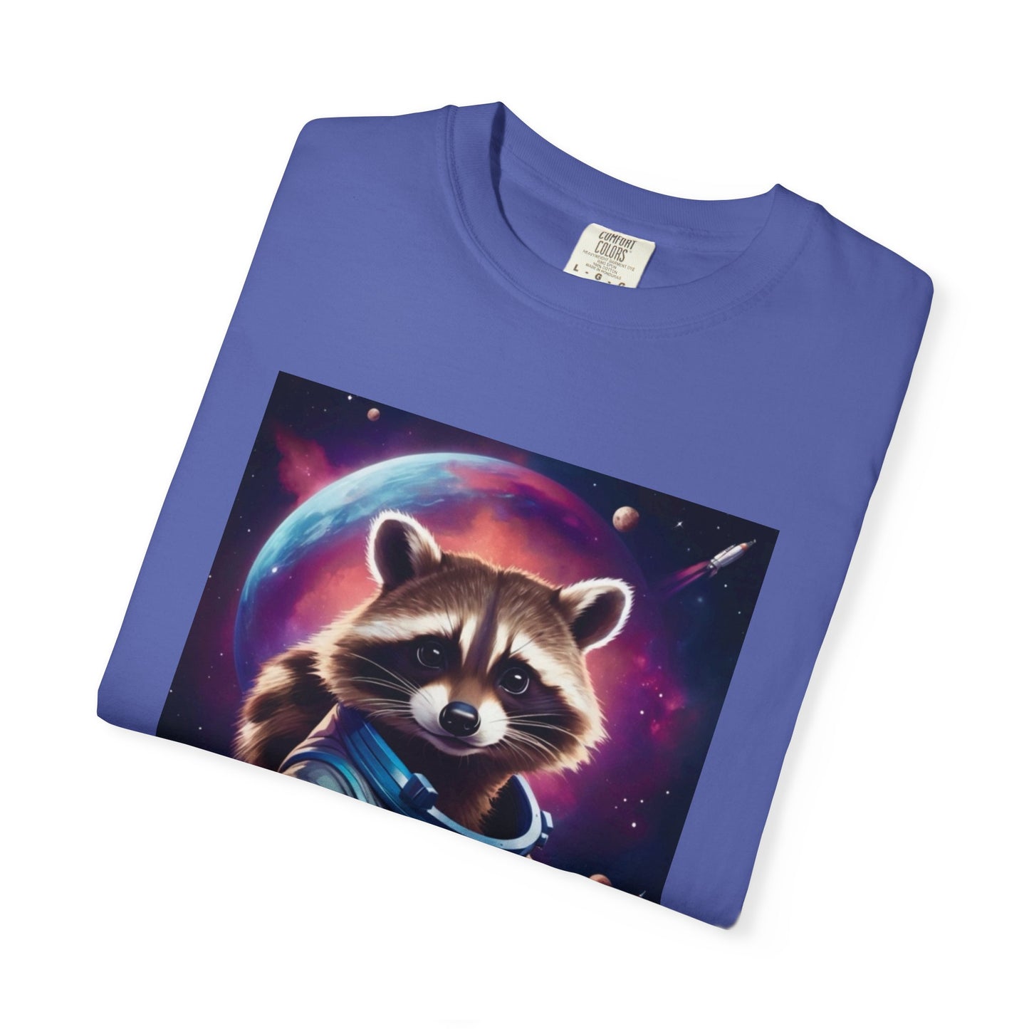 Cosmic Raccoon T-Shirt for Space Lovers