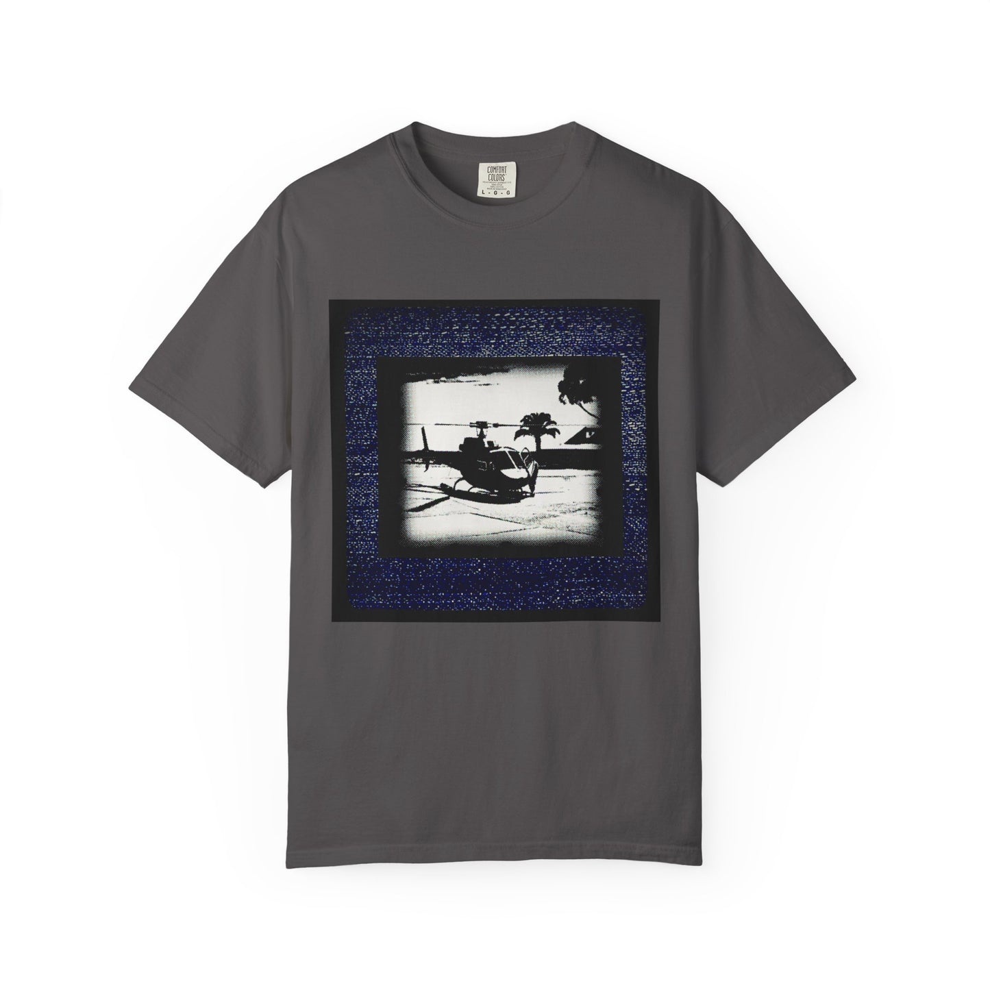 Helicopter -Inspired Garment-Dyed T-shirt