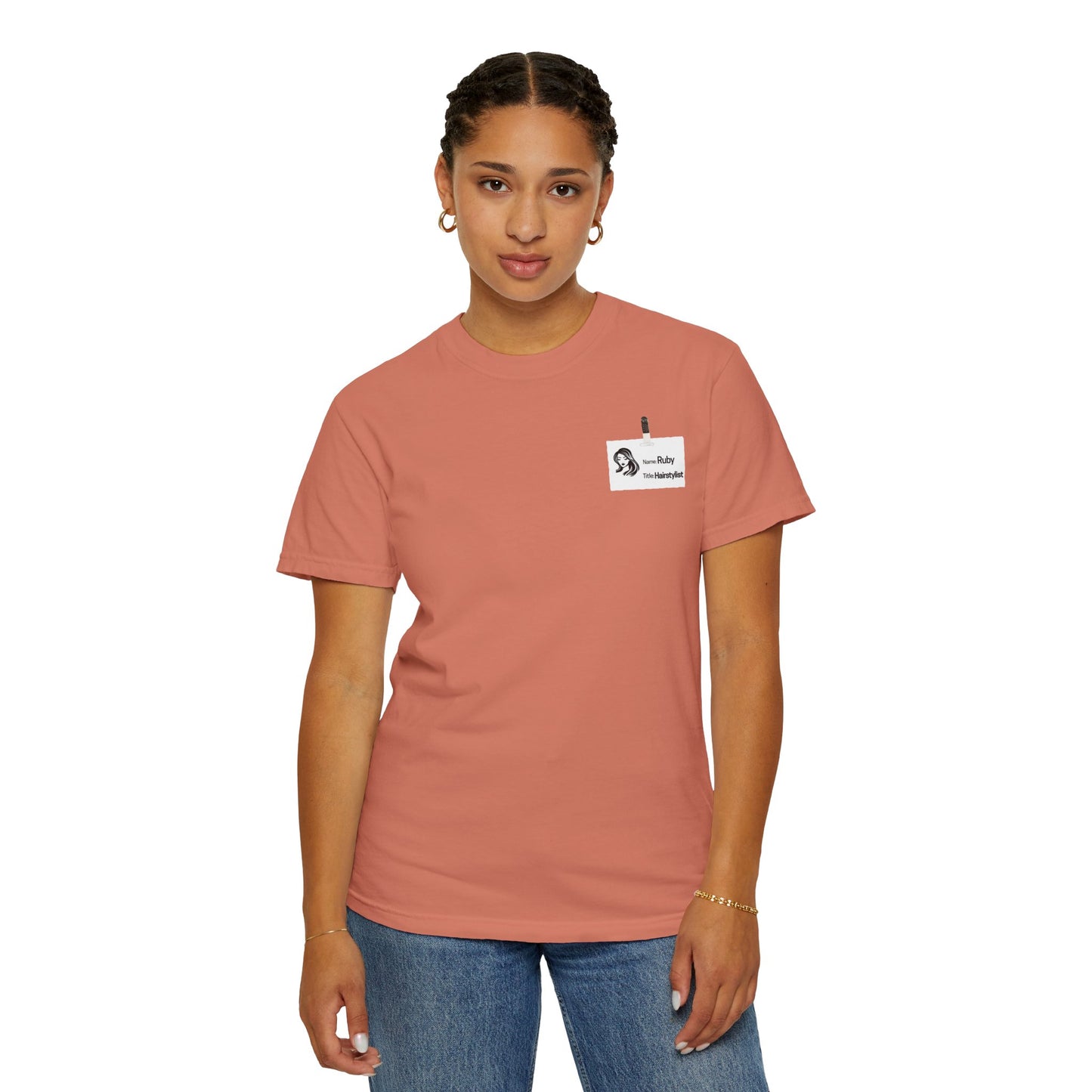 Ruby the Hair Stylist Badge  Garment-Dyed T-shirt
