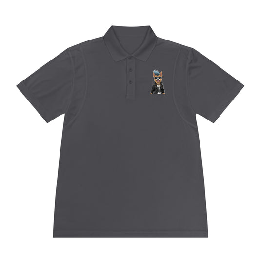 Sport Polo Shirt with Cool Dog Design