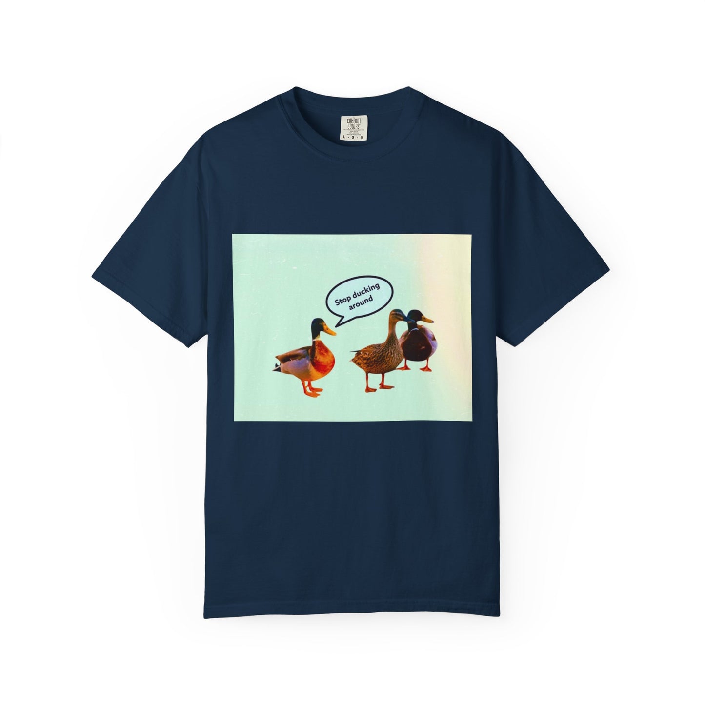 Quirky Duck Conversation T-shirt, Fun Graphic Tee