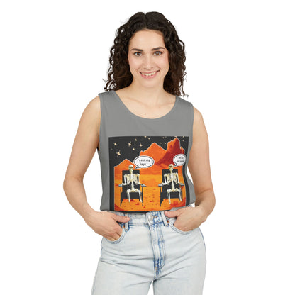 Chillin' Skeletons Tank Top - Fun Summer Vibes, Unisex Relaxed Fit, Perfect for Beach Days, Halloween Parties, and Everyday Wear