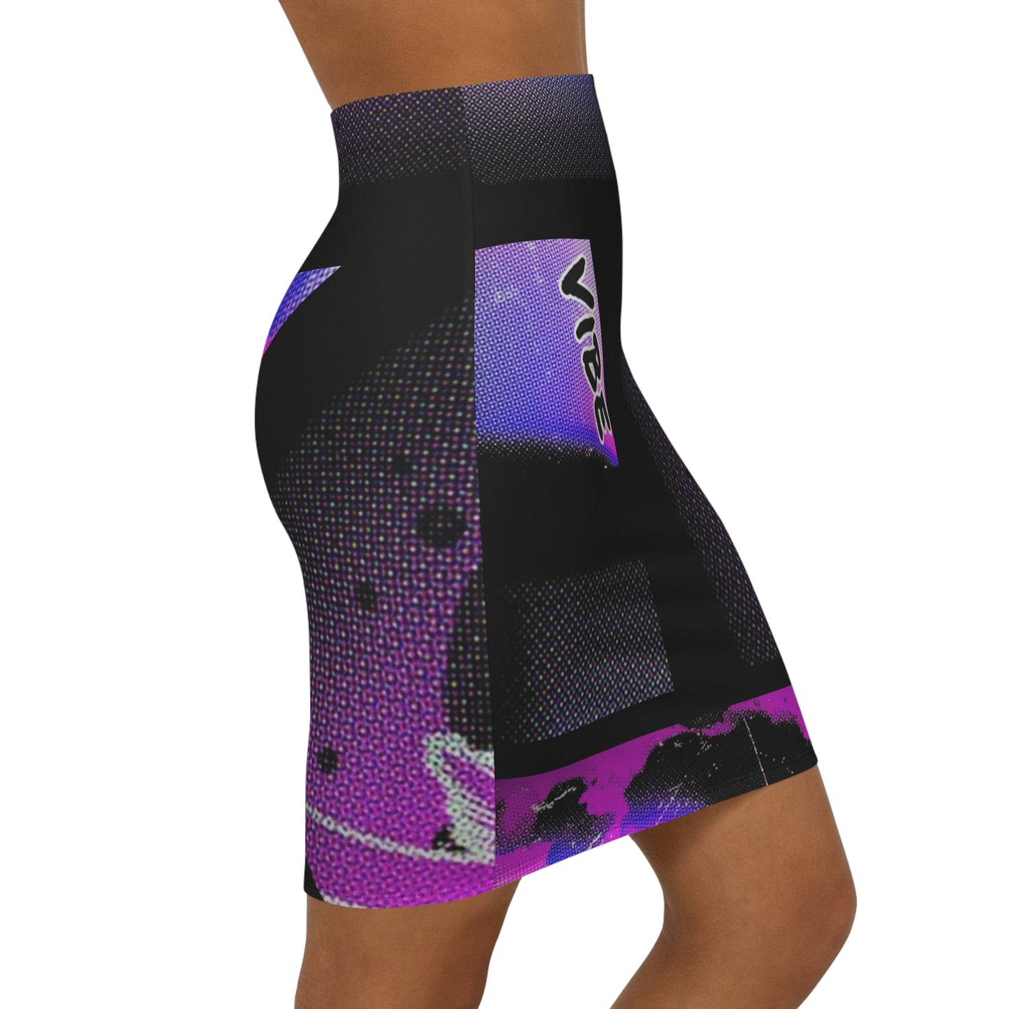 Vibrant Women's Pencil Skirt, Fashionable Midi Skirt for Parties