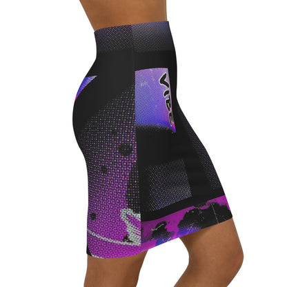 Vibrant Women's Pencil Skirt, Fashionable Midi Skirt for Parties