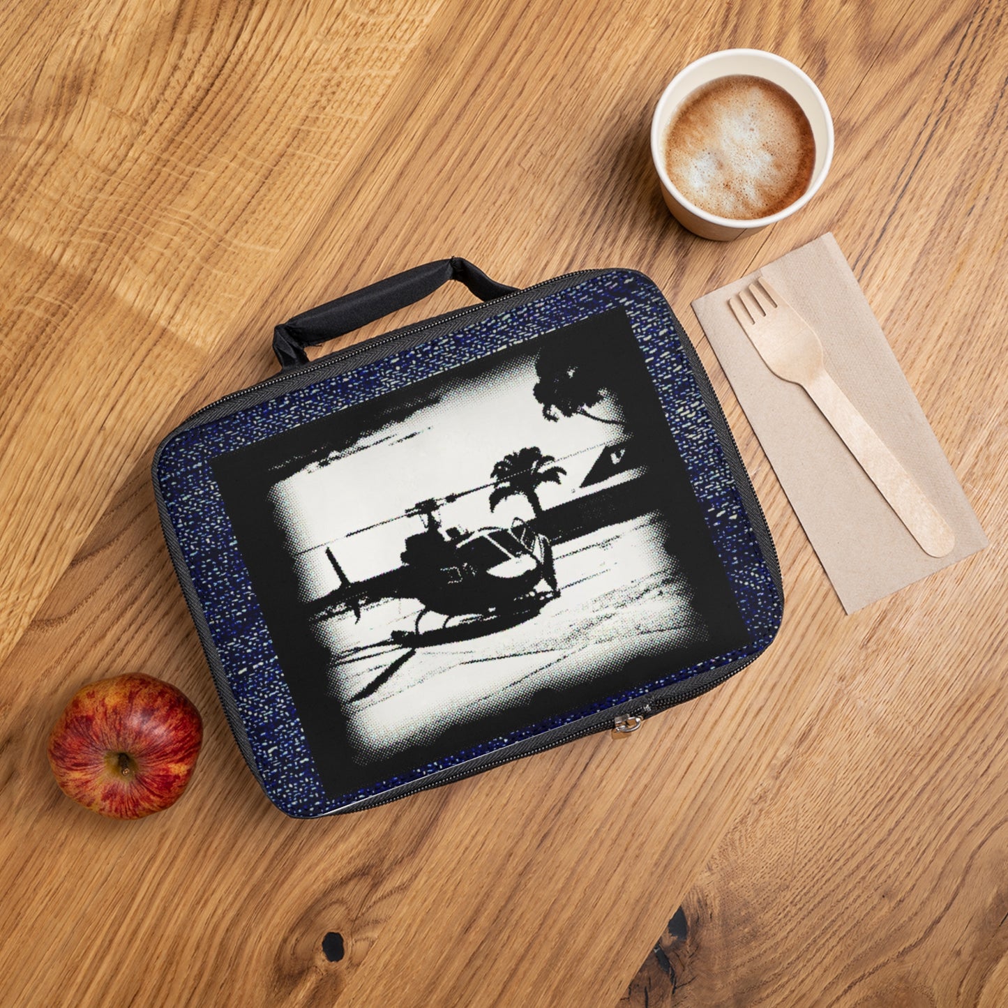 Helicopter Lunch Bag - Stylish Lunch Tote, Perfect for School, Work, Picnics, and Outdoor Adventures, Unique Gift for Kids and Adults