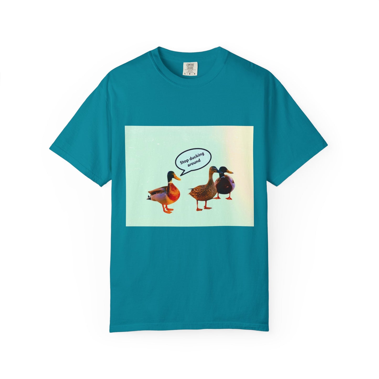 Quirky Duck Conversation T-shirt, Fun Graphic Tee