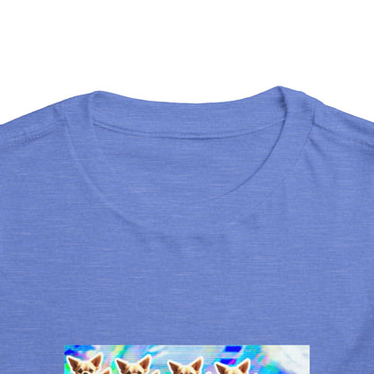 Rainbow Giraffe Toddler Tee for Playful Kids, Cute Gift, Toddler Apparel, Birthday Outfit, Colorful Kids Clothing