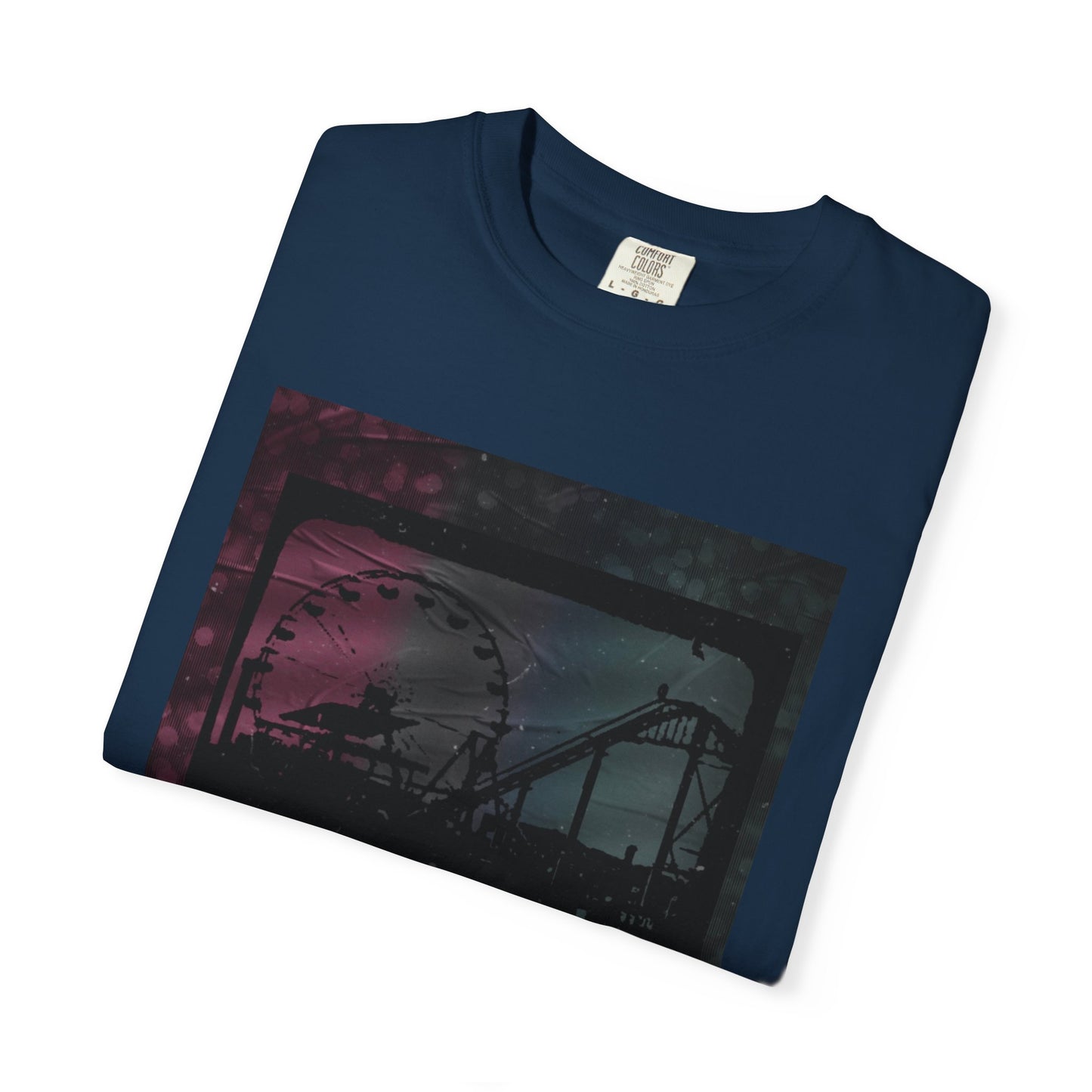 Vintage-Inspired T-shirt with Amusement Park Design, Casual Tee for Theme Park Lovers, Gift for Friends, Summer Wear, Unisex Graphic Shirt