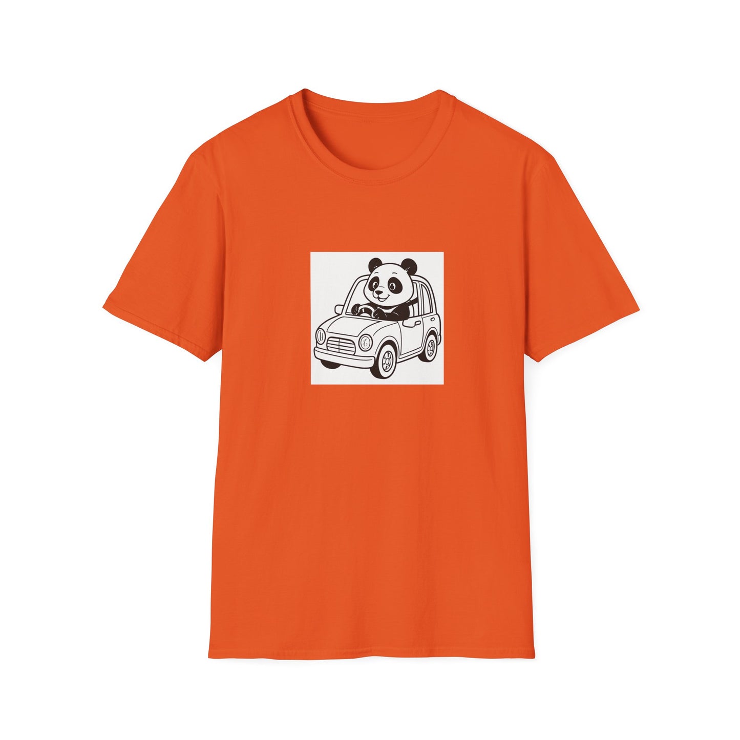 Cute Panda Driving T-Shirt, Funny Animal Tee, Gift for Animal Lovers, Birthday Present, Casual Wear