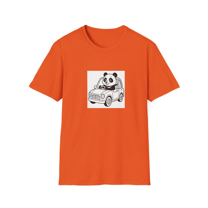 Cute Panda Driving T-Shirt, Funny Animal Tee, Gift for Animal Lovers, Birthday Present, Casual Wear