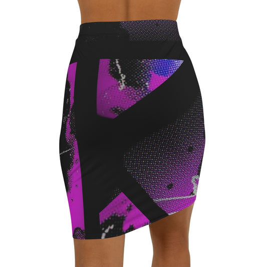 Vibrant Women's Pencil Skirt, Fashionable Midi Skirt for Parties