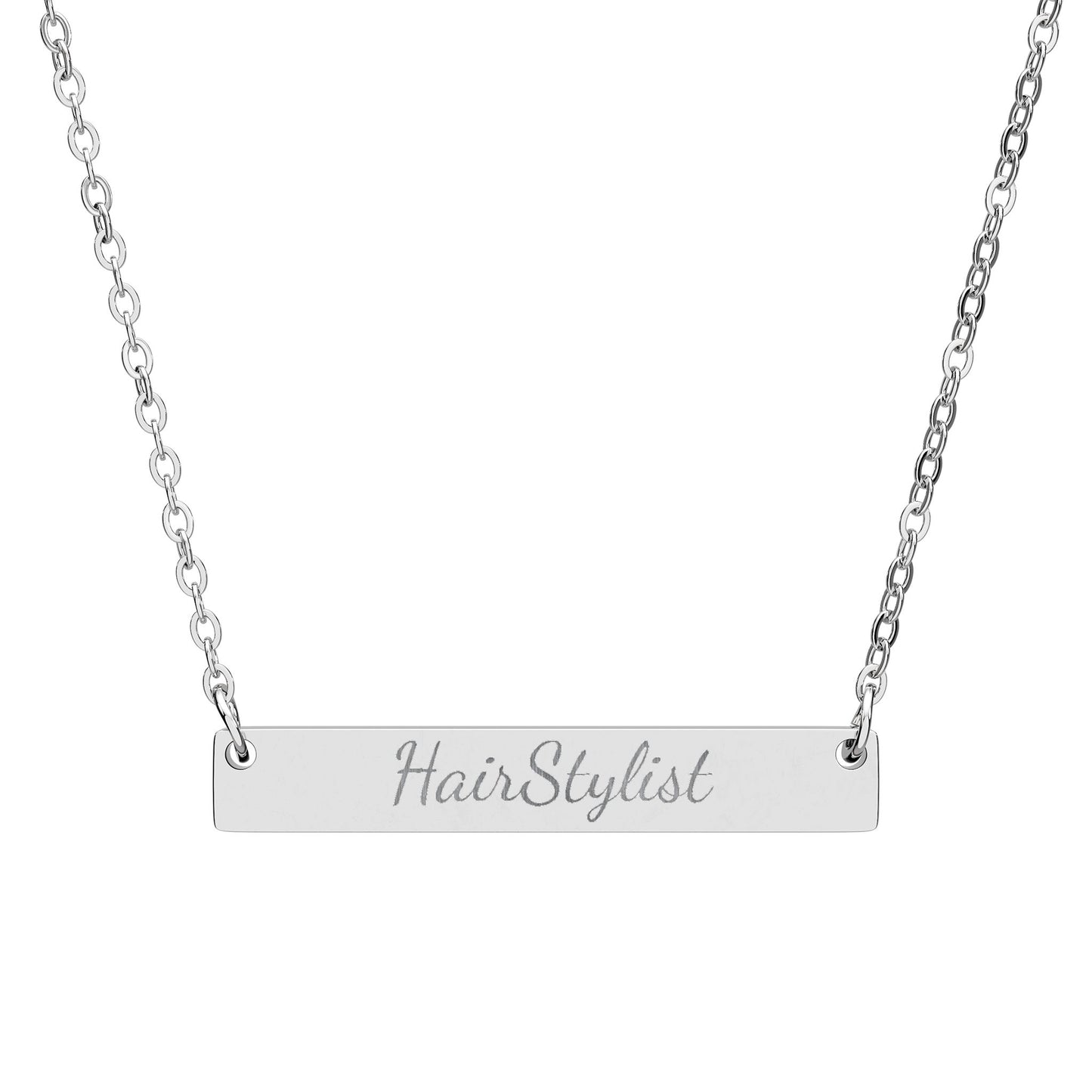 Horizontal Bar Necklace for Hair Stylists