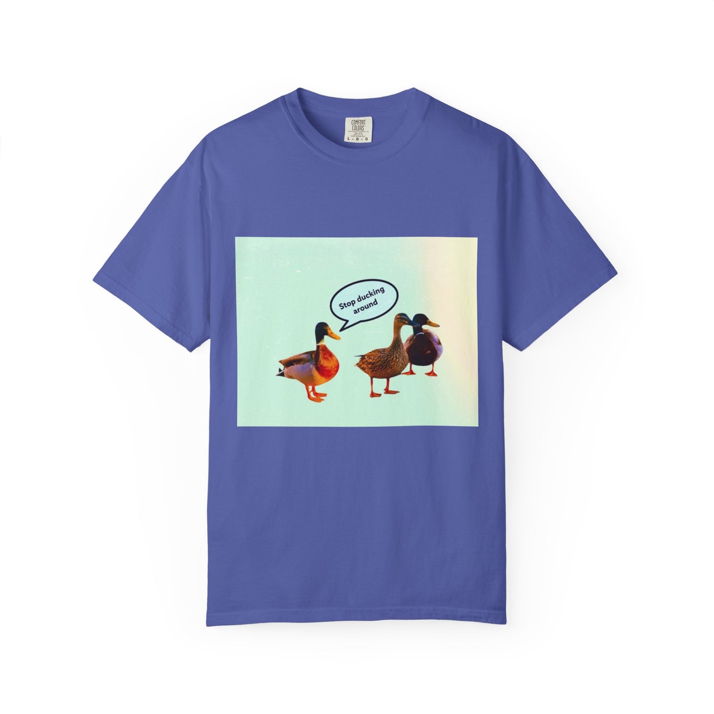 Quirky Duck Conversation T-shirt, Fun Graphic Tee