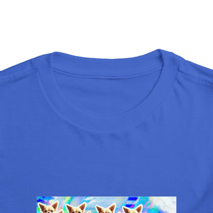 Rainbow Giraffe Toddler Tee for Playful Kids, Cute Gift, Toddler Apparel, Birthday Outfit, Colorful Kids Clothing