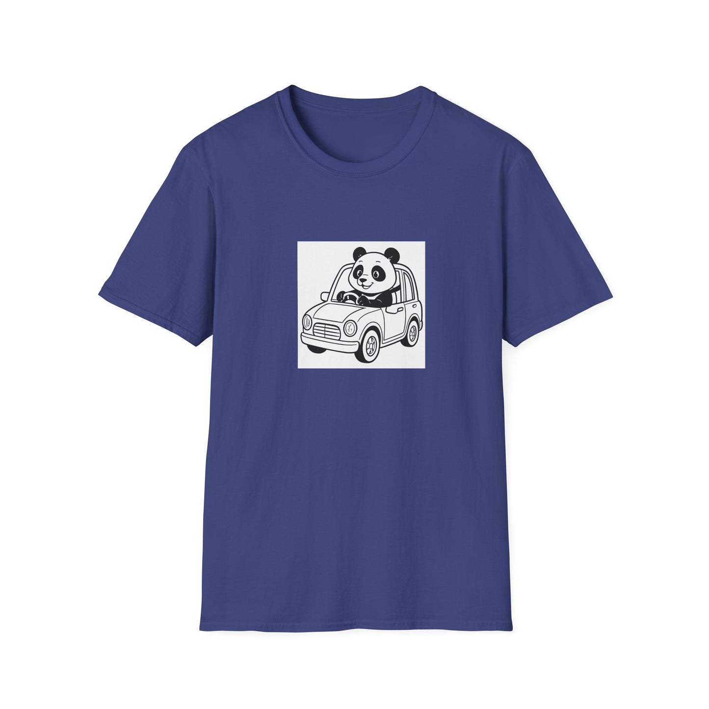 Cute Panda Driving T-Shirt, Funny Animal Tee, Gift for Animal Lovers, Birthday Present, Casual Wear