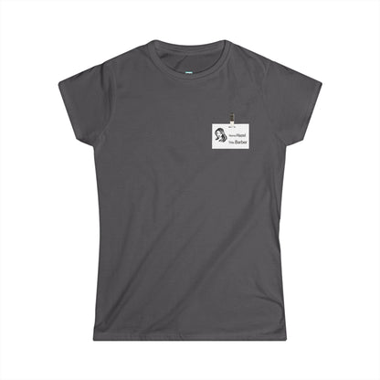 Hazel The Barber Badge Women's Soft style Tee