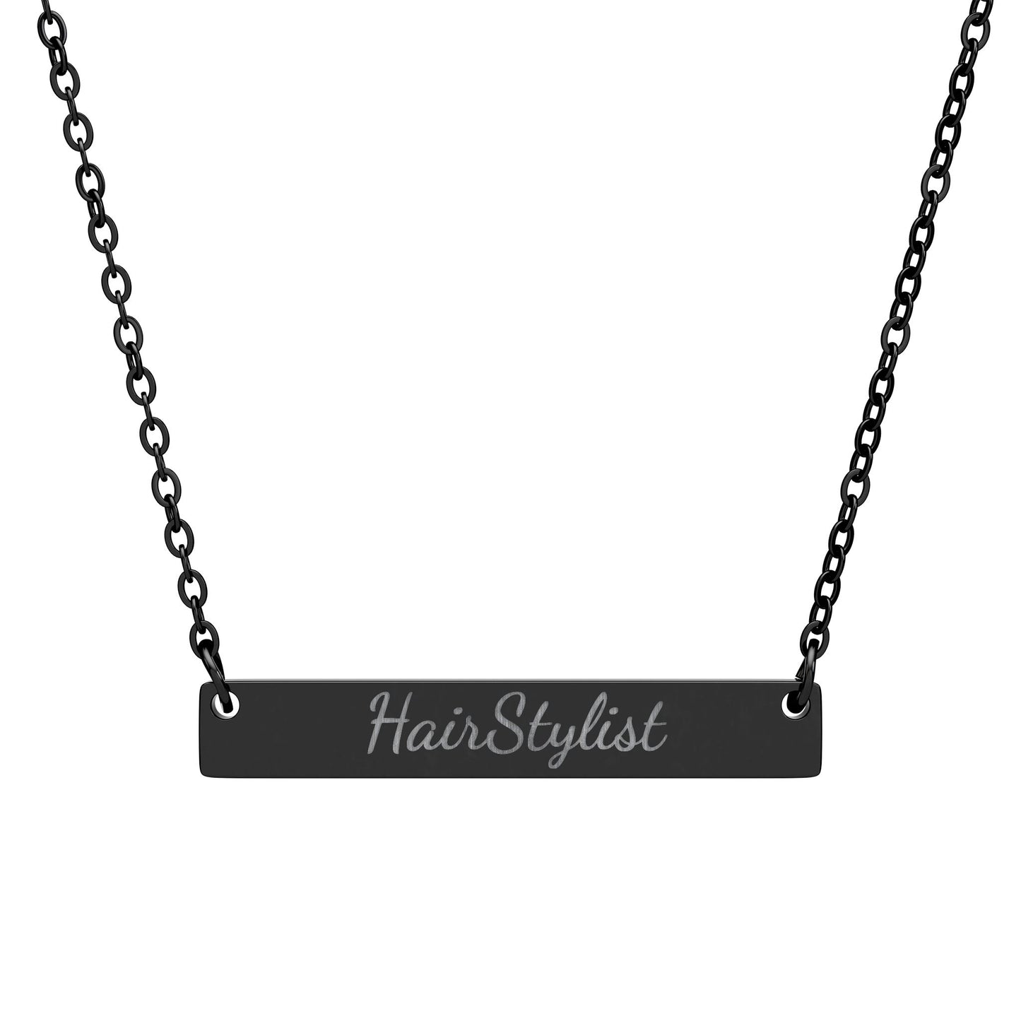 Horizontal Bar Necklace for Hair Stylists