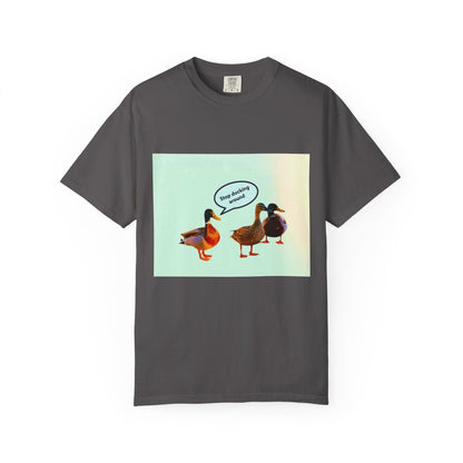Quirky Duck Conversation T-shirt, Fun Graphic Tee