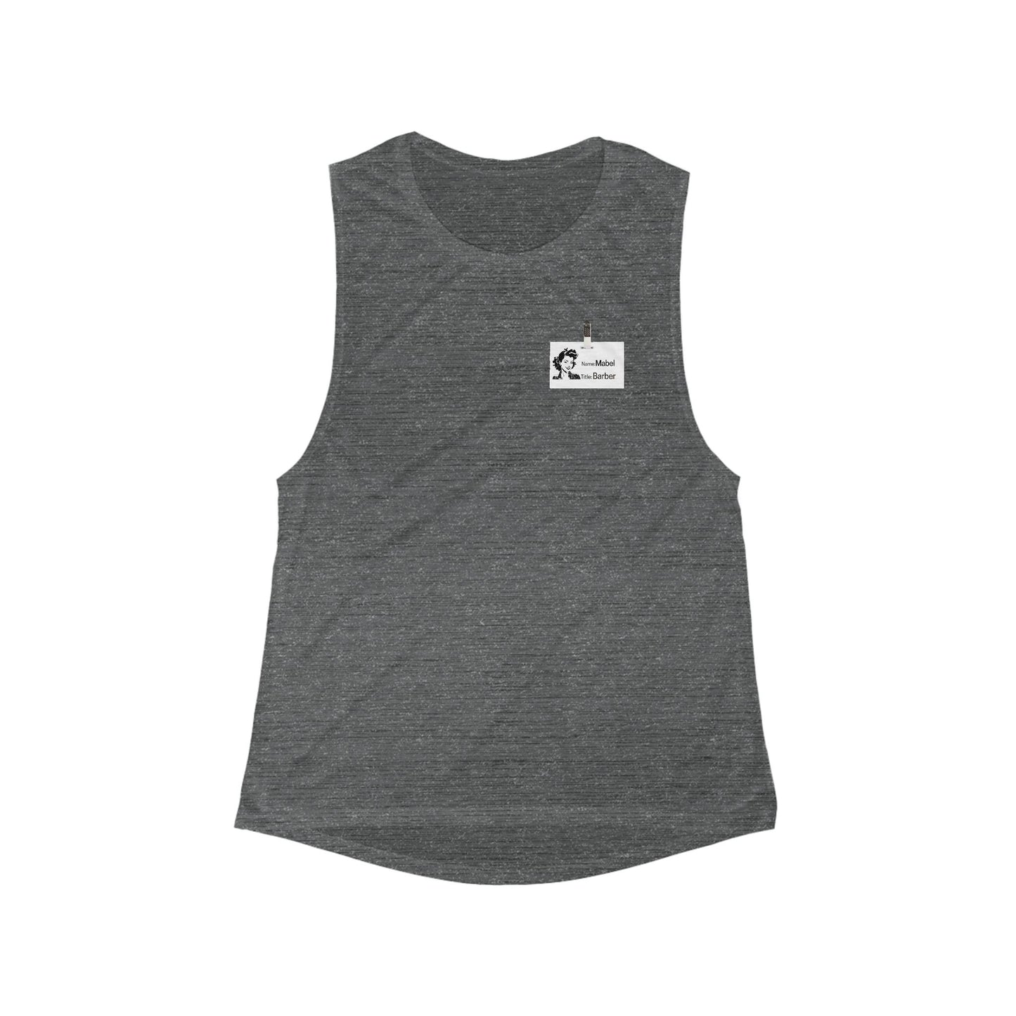 Mabel the Barber Badge Women's Flowy Muscle Tank, Casual