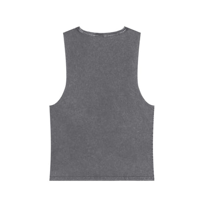 Stonewash Tank Top with Space Exploration Design