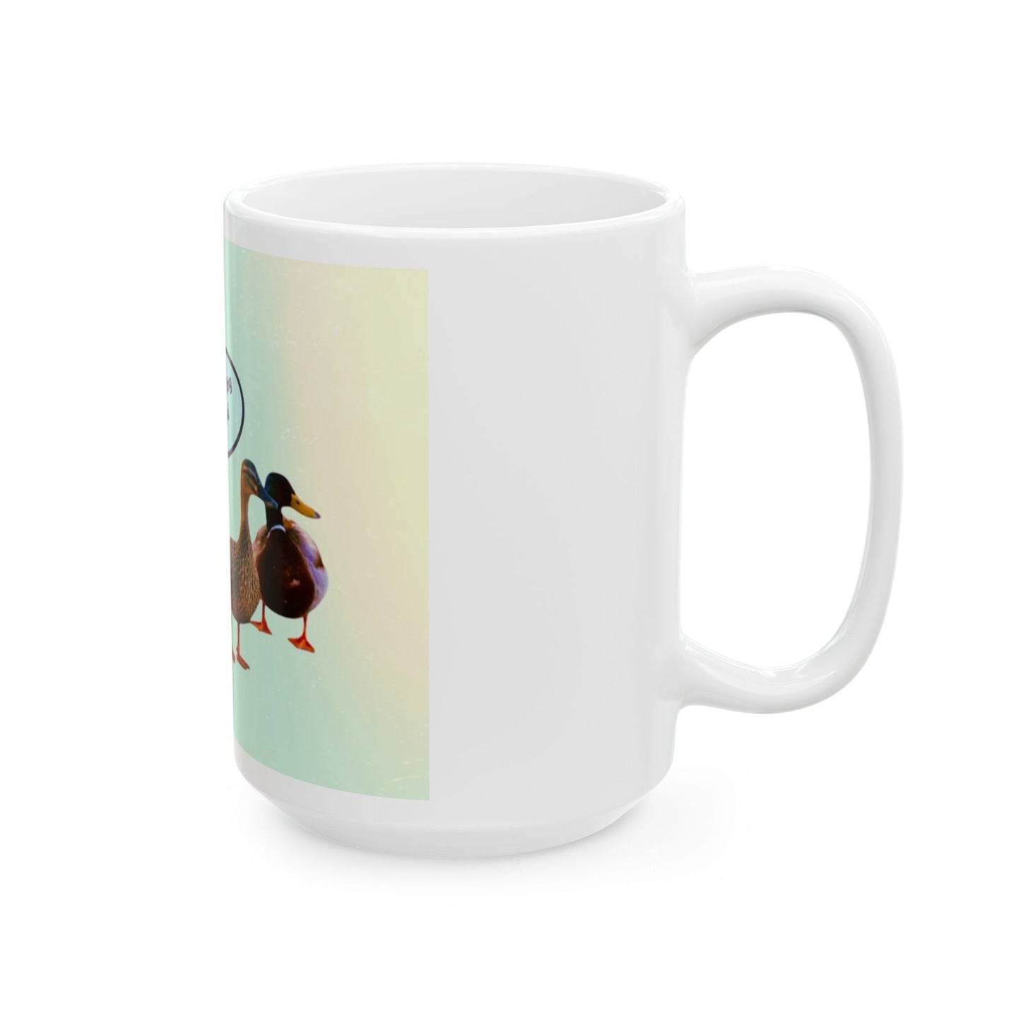 Playful Duck Ceramic Mug - Perfect Gift for Animal Lovers, Funny Coffee Mug, Unique Kitchenware, Humorous Decor, Duck-Themed Gift