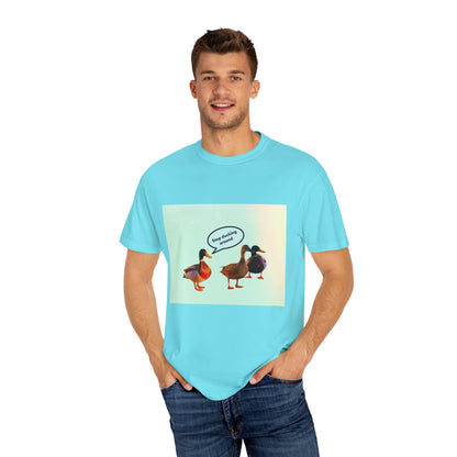 Quirky Duck Conversation T-shirt, Fun Graphic Tee