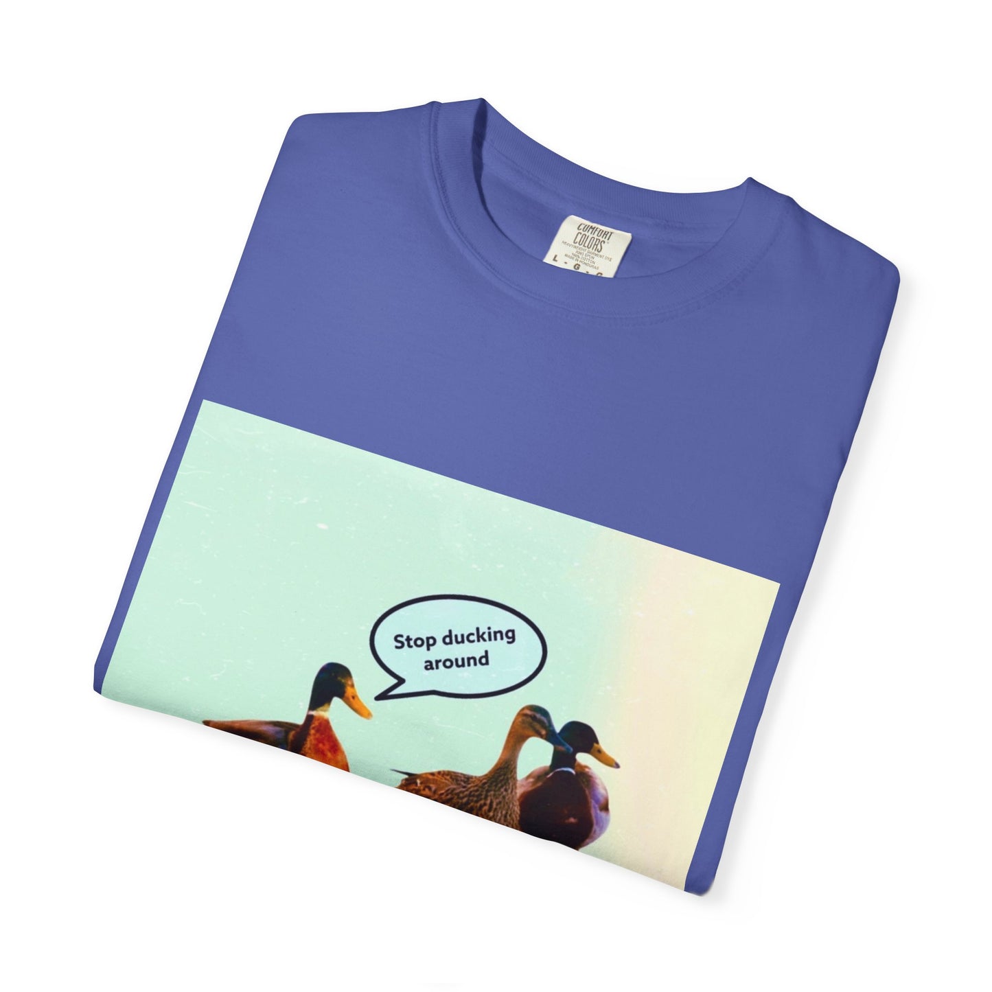 Quirky Duck Conversation T-shirt, Fun Graphic Tee