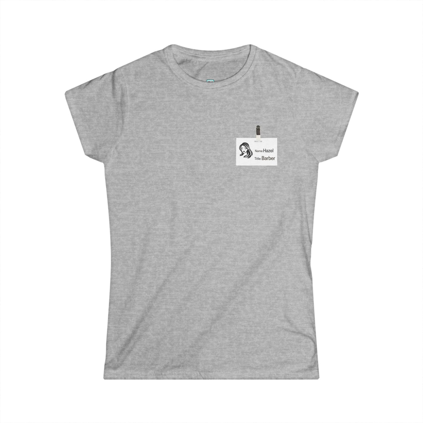 Hazel The Barber Badge Women's Soft style Tee
