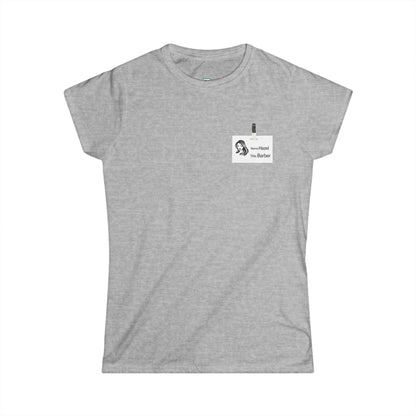 Hazel The Barber Badge Women's Soft style Tee
