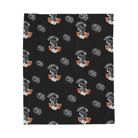Barber Life Cozy Velveteen Plush Blanket | Soft Throw, Warm Home Decor, Gift Comfort, Unique Present