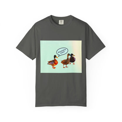 Quirky Duck Conversation T-shirt, Fun Graphic Tee