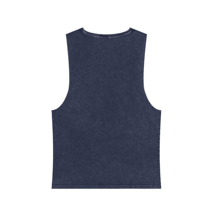 Stonewash Tank Top with Space Exploration Design