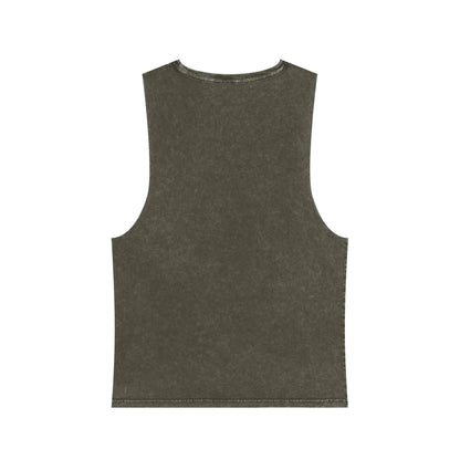 Stonewash Tank Top with Space Exploration Design