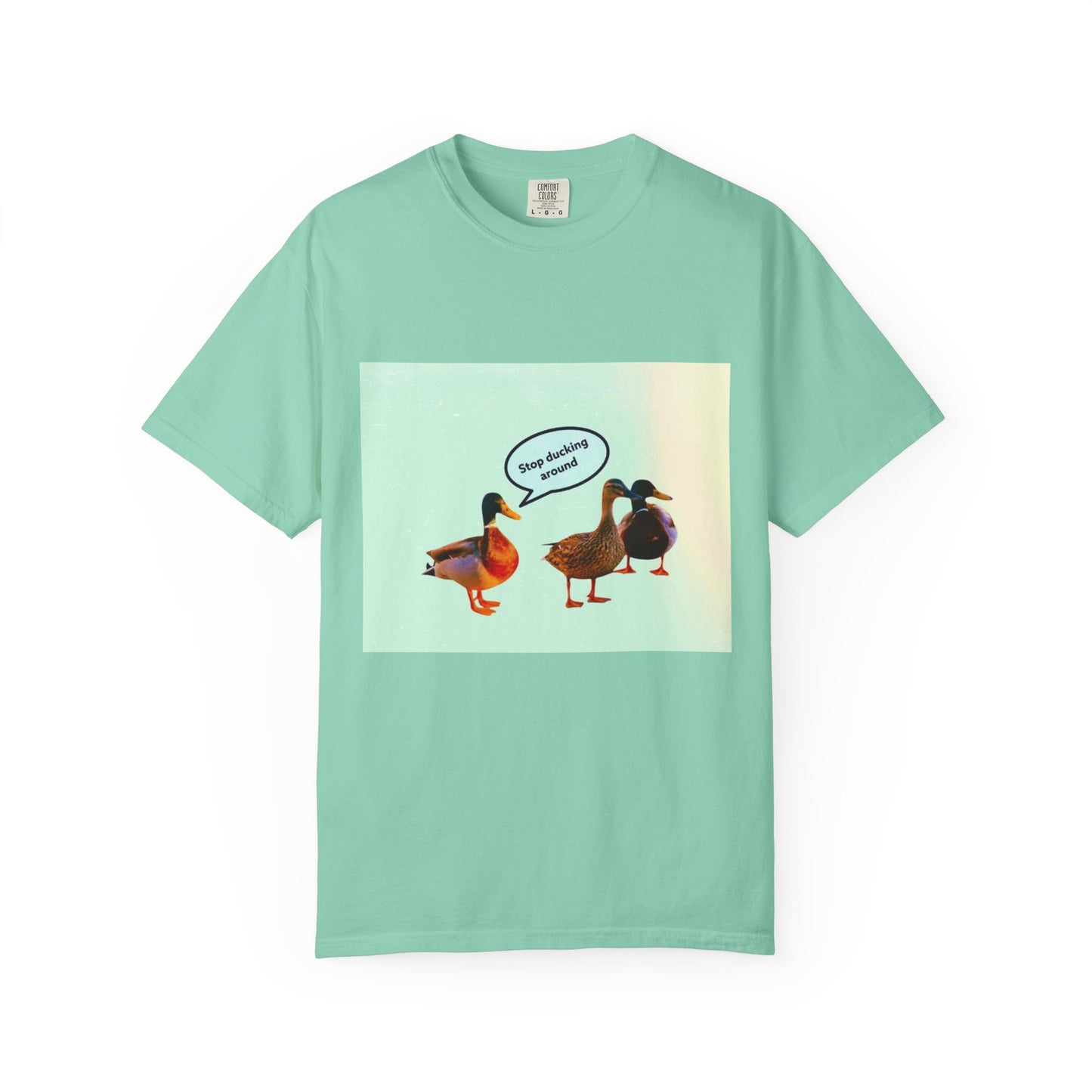 Quirky Duck Conversation T-shirt, Fun Graphic Tee