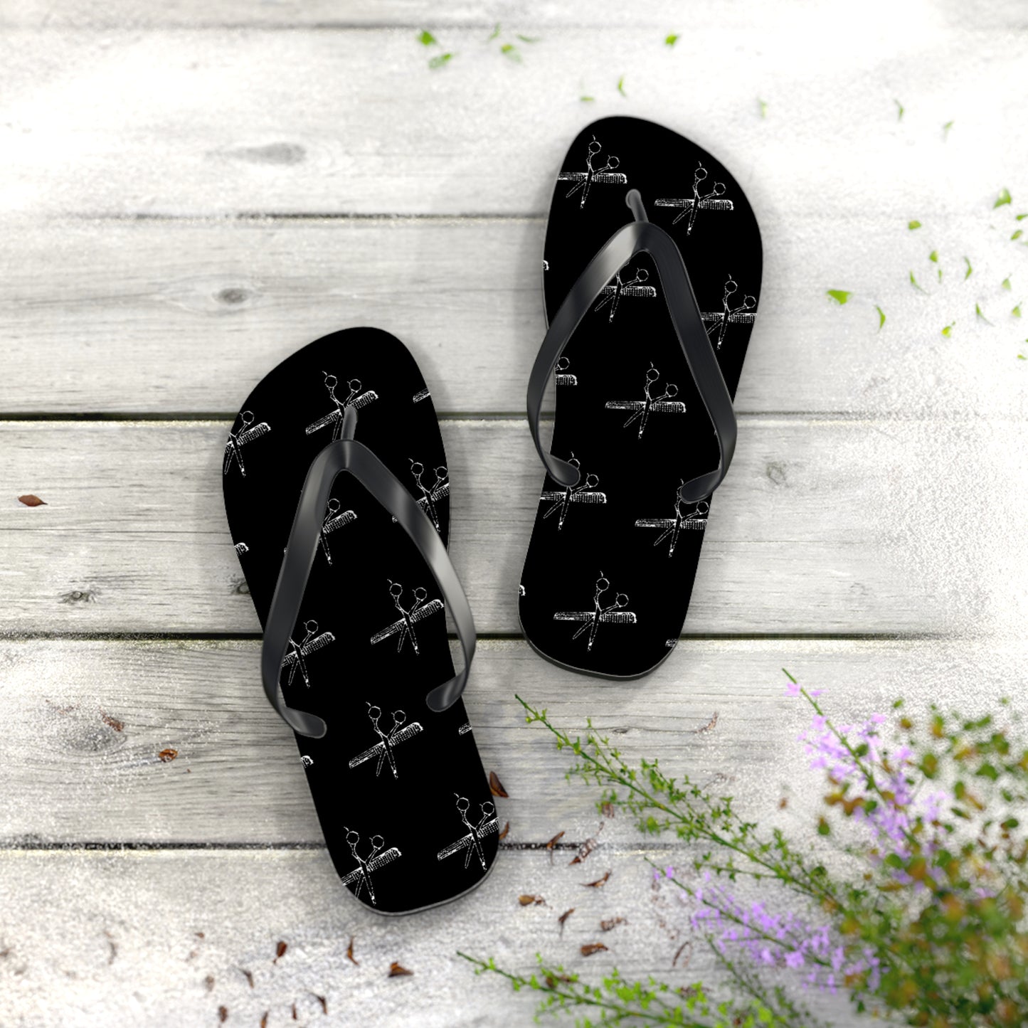 Scissor & Comb Stylish Flip Flops