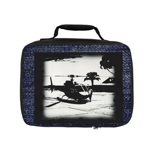 Helicopter Lunch Bag - Stylish Lunch Tote, Perfect for School, Work, Picnics, and Outdoor Adventures, Unique Gift for Kids and Adults