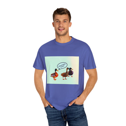 Quirky Duck Conversation T-shirt, Fun Graphic Tee