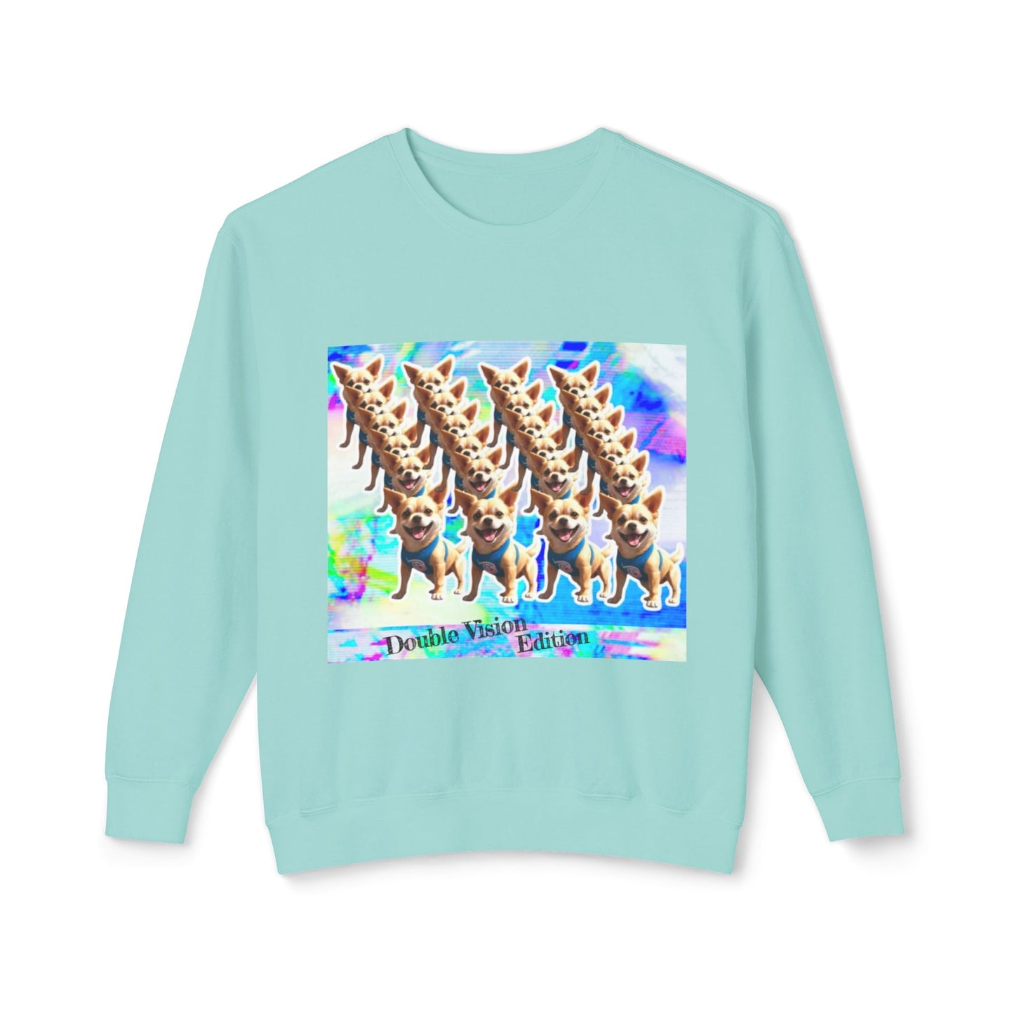 Vibrant Dog Print Crewneck Sweatshirt - Fun, Unisex Lightweight Pullover, Casual Wear, Pet Lover Gift, Unique Party Apparel, Cozy [...]