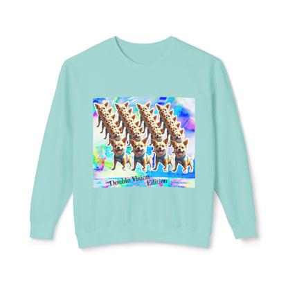 Vibrant Dog Print Crewneck Sweatshirt - Fun, Unisex Lightweight Pullover, Casual Wear, Pet Lover Gift, Unique Party Apparel, Cozy [...]